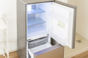 一人暮らしに十分な容量の冷蔵庫です