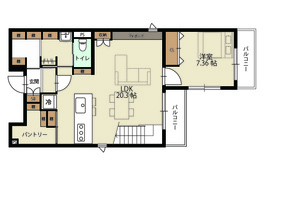 メゾネットタイプ1階