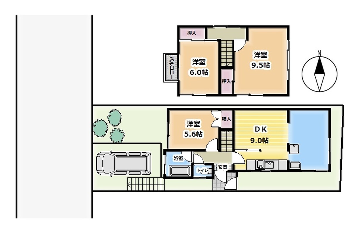 古家間取り図つき