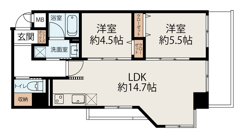 Aタイプ　56.42㎡